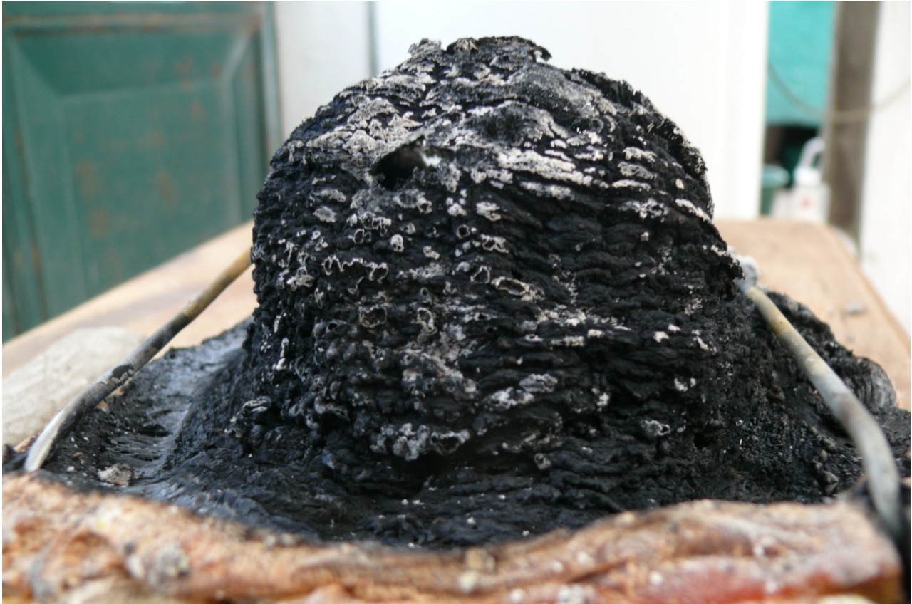 Intumescencia del B6-182 bajo llama extrema